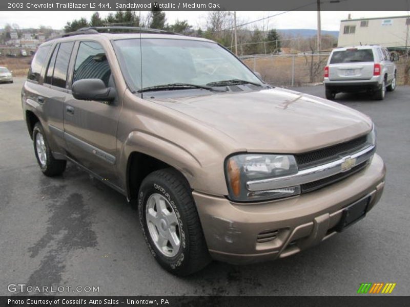 Sandalwood Metallic / Medium Oak 2003 Chevrolet TrailBlazer LS 4x4