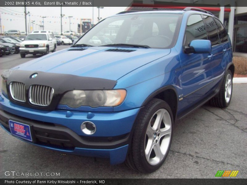 Estoril Blue Metallic / Black 2002 BMW X5 4.6is