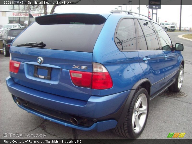 Estoril Blue Metallic / Black 2002 BMW X5 4.6is