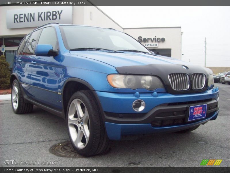 Estoril Blue Metallic / Black 2002 BMW X5 4.6is