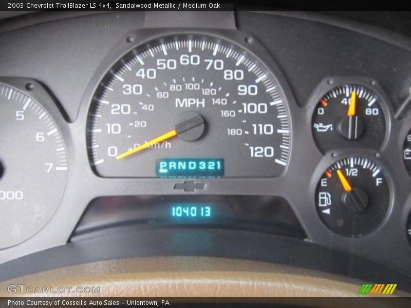 Sandalwood Metallic / Medium Oak 2003 Chevrolet TrailBlazer LS 4x4
