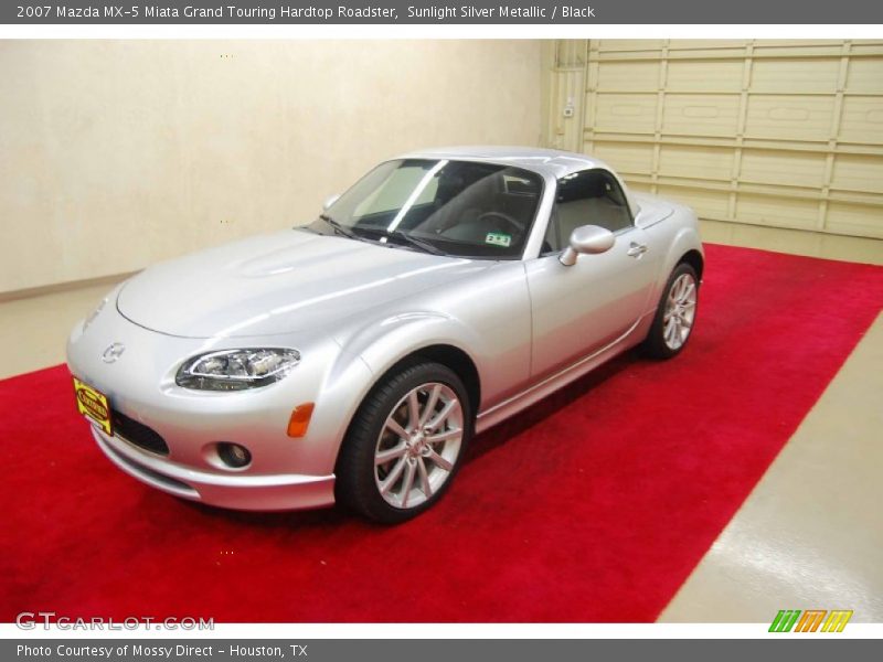 Sunlight Silver Metallic / Black 2007 Mazda MX-5 Miata Grand Touring Hardtop Roadster