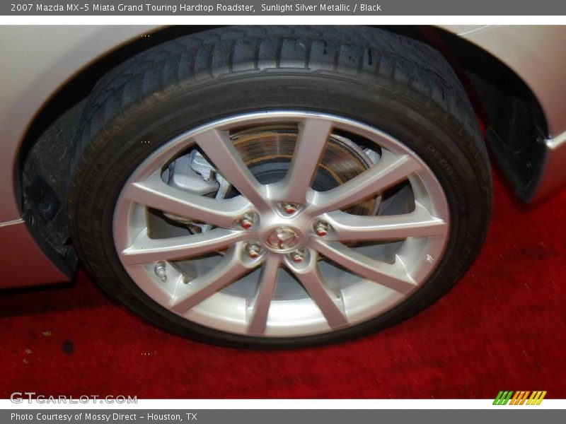 Sunlight Silver Metallic / Black 2007 Mazda MX-5 Miata Grand Touring Hardtop Roadster