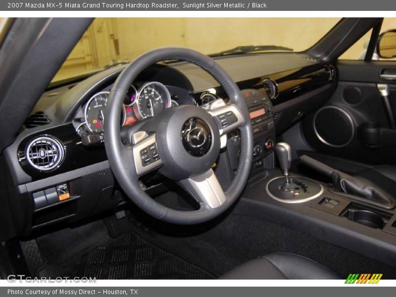 Sunlight Silver Metallic / Black 2007 Mazda MX-5 Miata Grand Touring Hardtop Roadster
