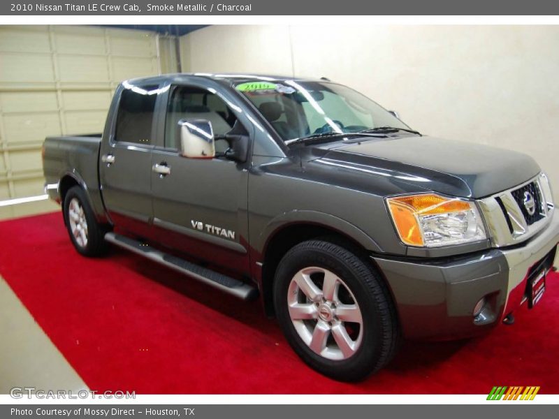 Smoke Metallic / Charcoal 2010 Nissan Titan LE Crew Cab