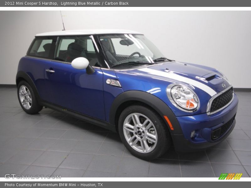 Lightning Blue Metallic / Carbon Black 2012 Mini Cooper S Hardtop