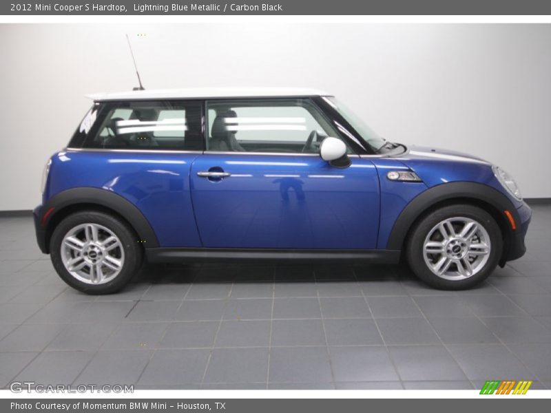 Lightning Blue Metallic / Carbon Black 2012 Mini Cooper S Hardtop