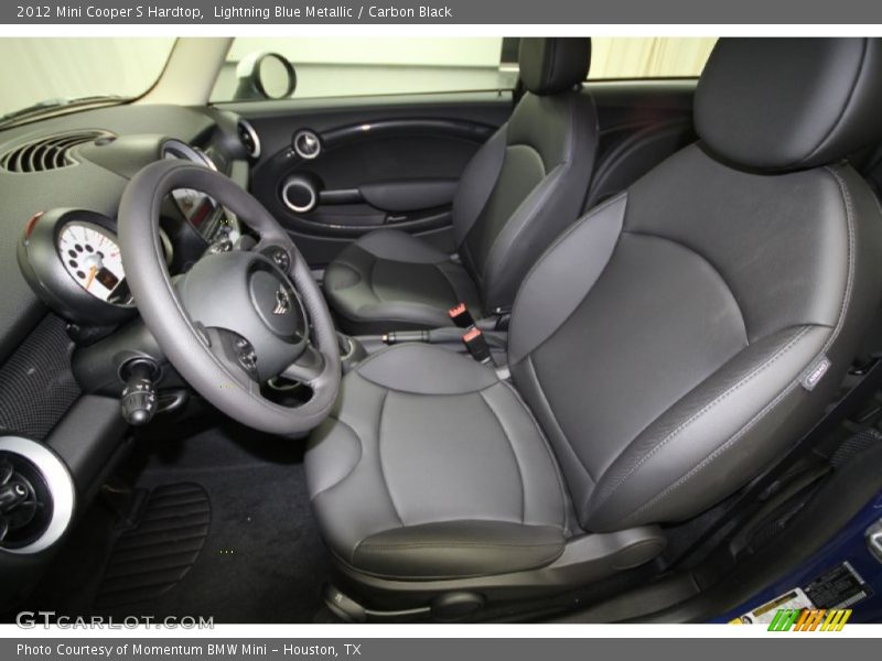 Lightning Blue Metallic / Carbon Black 2012 Mini Cooper S Hardtop