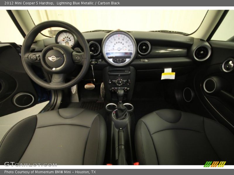 Lightning Blue Metallic / Carbon Black 2012 Mini Cooper S Hardtop