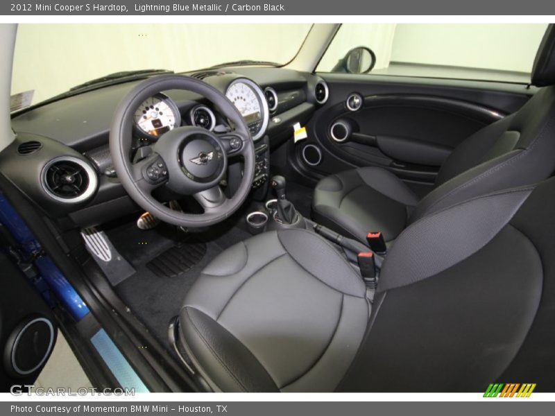 Lightning Blue Metallic / Carbon Black 2012 Mini Cooper S Hardtop