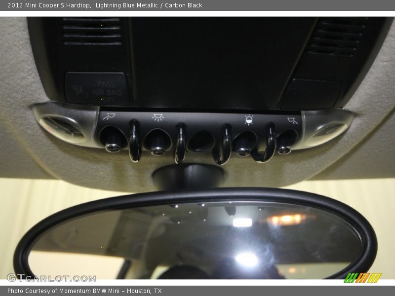 Lightning Blue Metallic / Carbon Black 2012 Mini Cooper S Hardtop