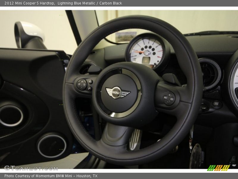 Lightning Blue Metallic / Carbon Black 2012 Mini Cooper S Hardtop