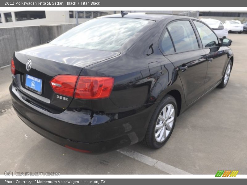Black / Titan Black 2012 Volkswagen Jetta SE Sedan
