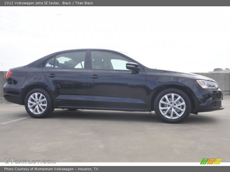 Black / Titan Black 2012 Volkswagen Jetta SE Sedan