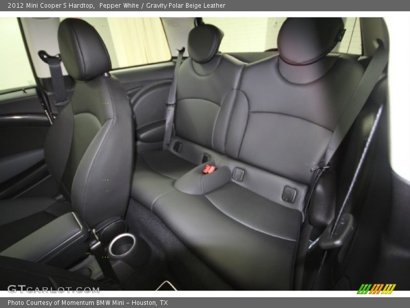 Pepper White / Gravity Polar Beige Leather 2012 Mini Cooper S Hardtop