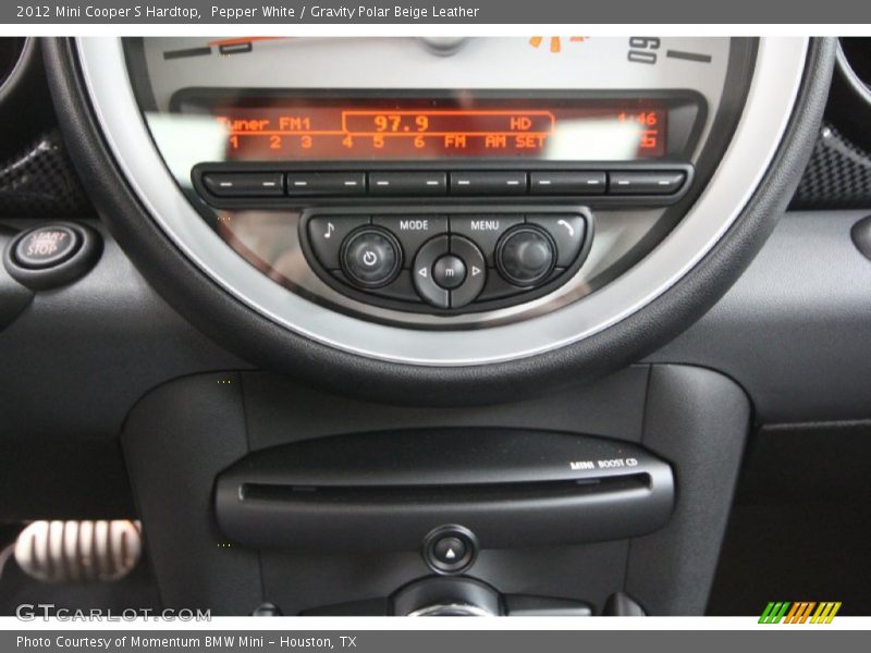 Pepper White / Gravity Polar Beige Leather 2012 Mini Cooper S Hardtop