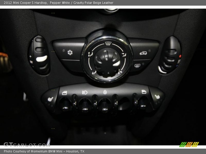 Pepper White / Gravity Polar Beige Leather 2012 Mini Cooper S Hardtop