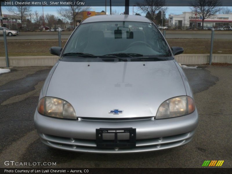 Silver Metallic / Gray 2001 Chevrolet Metro LSi