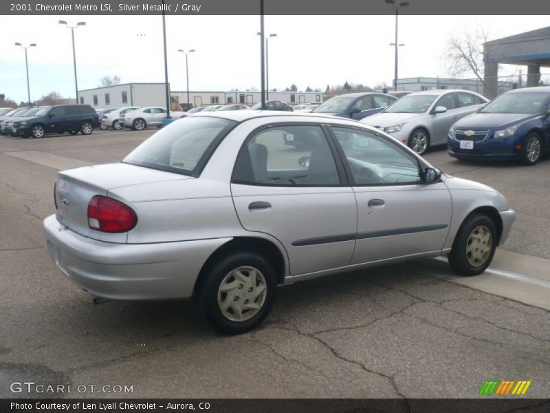 Silver Metallic / Gray 2001 Chevrolet Metro LSi