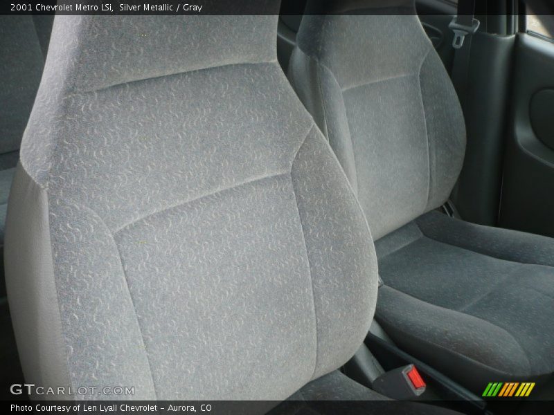 Silver Metallic / Gray 2001 Chevrolet Metro LSi