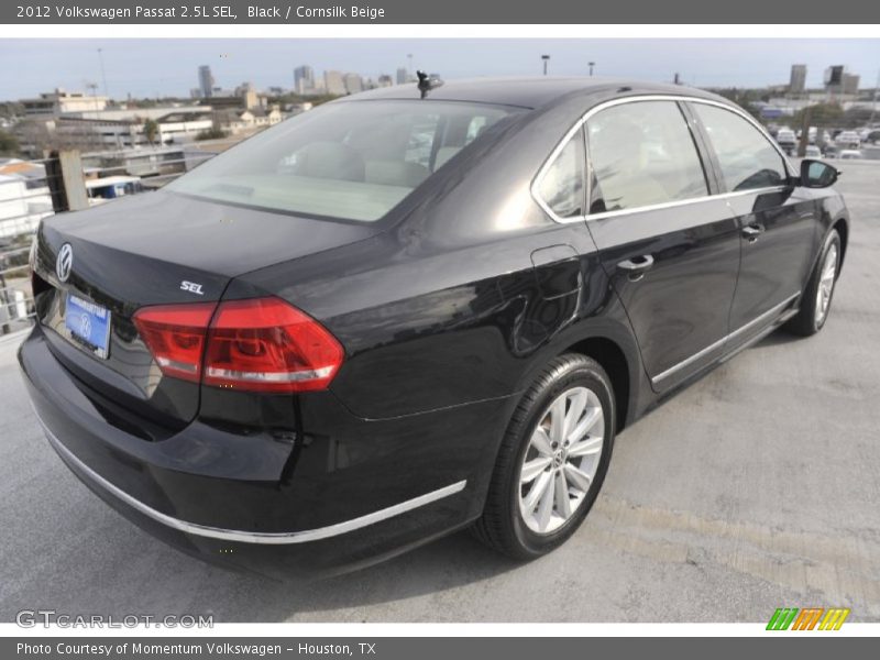 Black / Cornsilk Beige 2012 Volkswagen Passat 2.5L SEL