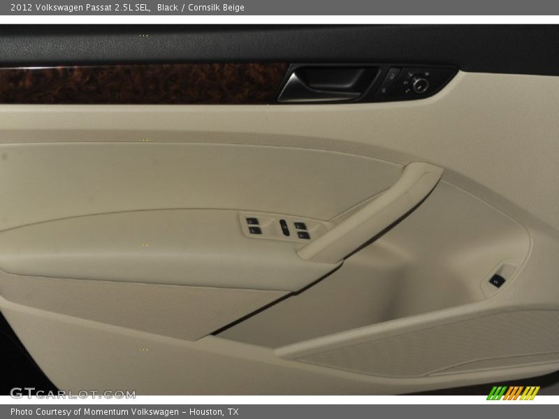 Black / Cornsilk Beige 2012 Volkswagen Passat 2.5L SEL