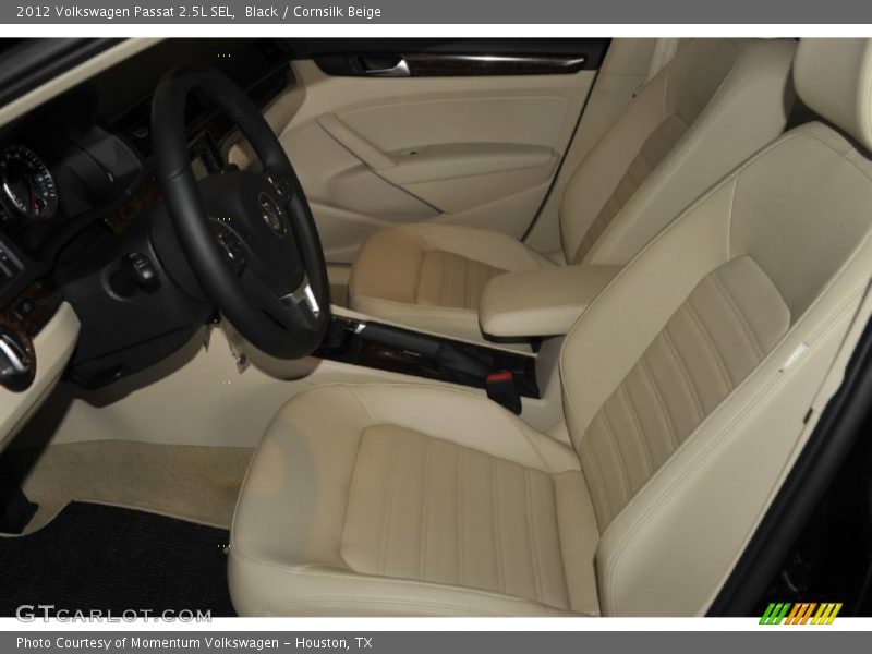 Black / Cornsilk Beige 2012 Volkswagen Passat 2.5L SEL