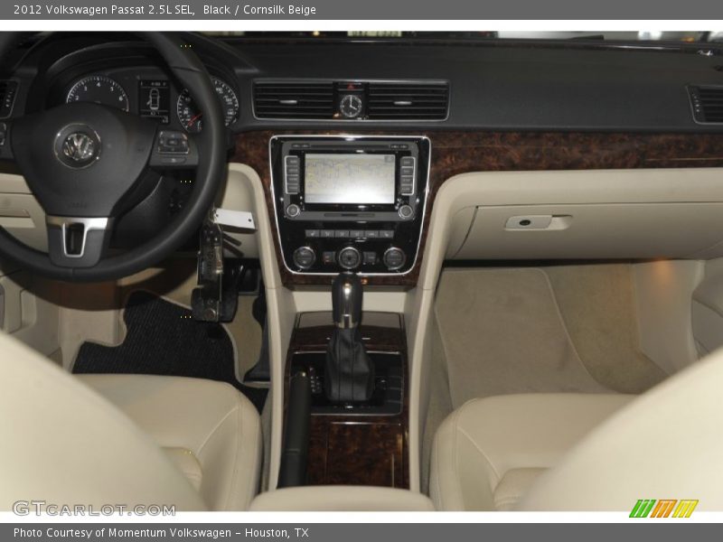 Black / Cornsilk Beige 2012 Volkswagen Passat 2.5L SEL