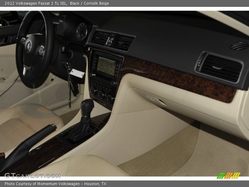 Black / Cornsilk Beige 2012 Volkswagen Passat 2.5L SEL