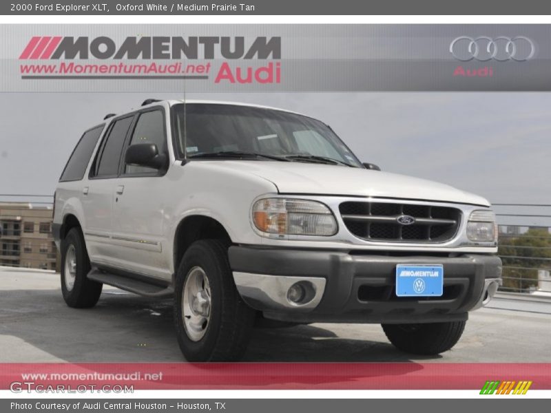 Oxford White / Medium Prairie Tan 2000 Ford Explorer XLT