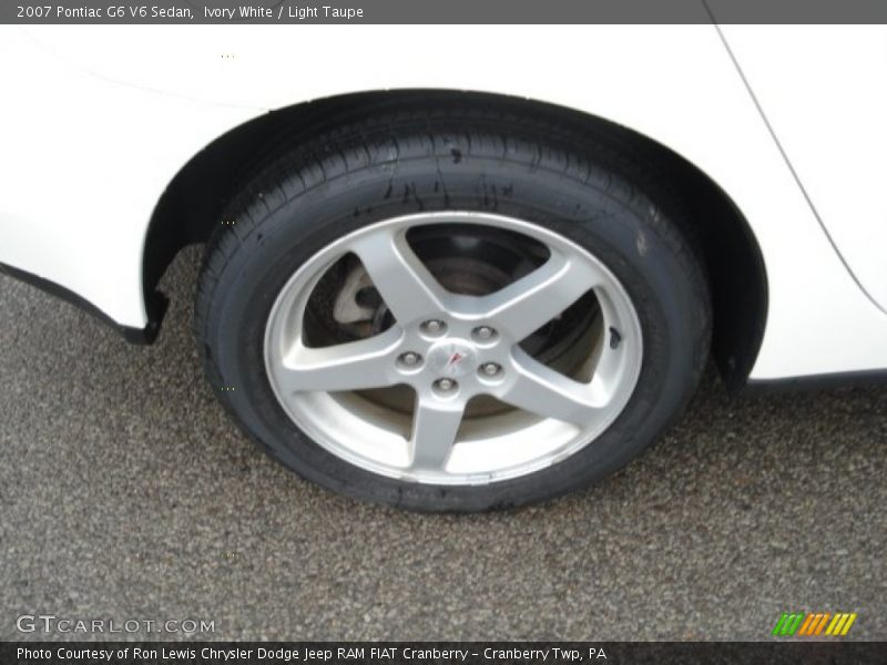 Ivory White / Light Taupe 2007 Pontiac G6 V6 Sedan