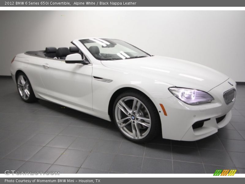Front 3/4 View of 2012 6 Series 650i Convertible