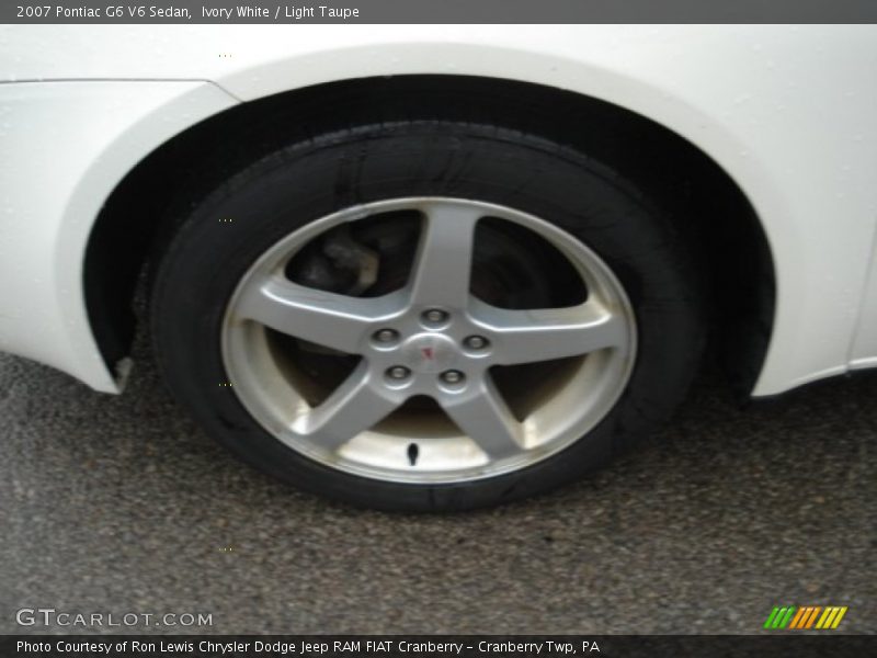 Ivory White / Light Taupe 2007 Pontiac G6 V6 Sedan