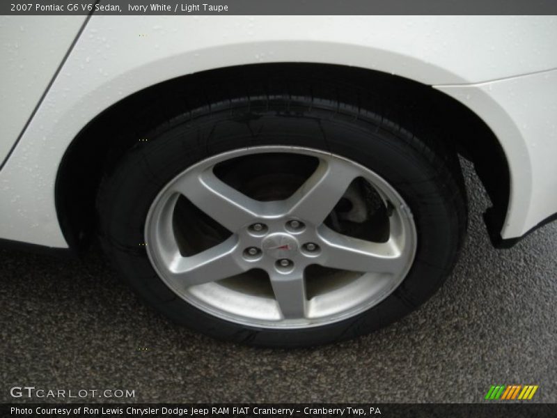 Ivory White / Light Taupe 2007 Pontiac G6 V6 Sedan