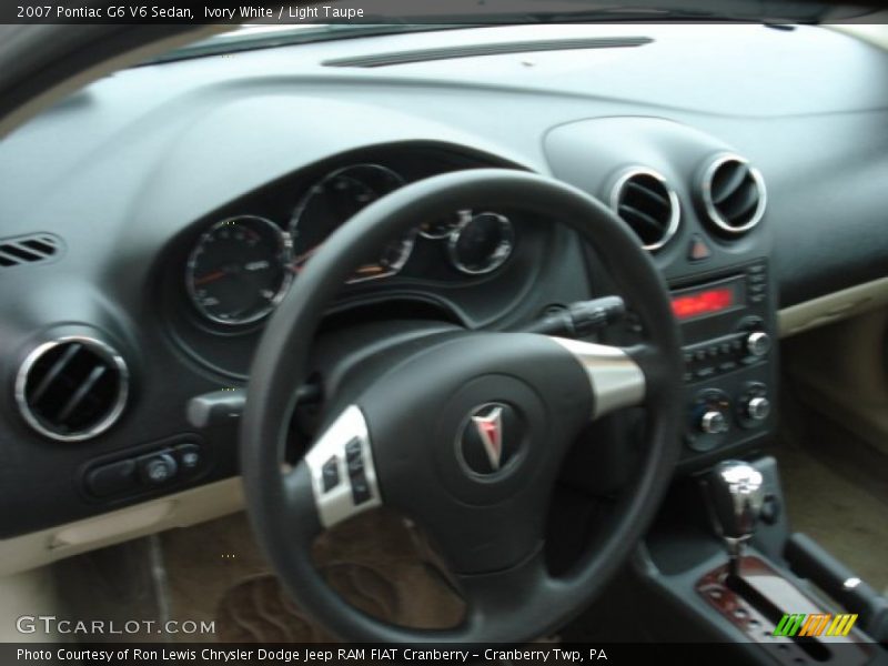 Ivory White / Light Taupe 2007 Pontiac G6 V6 Sedan