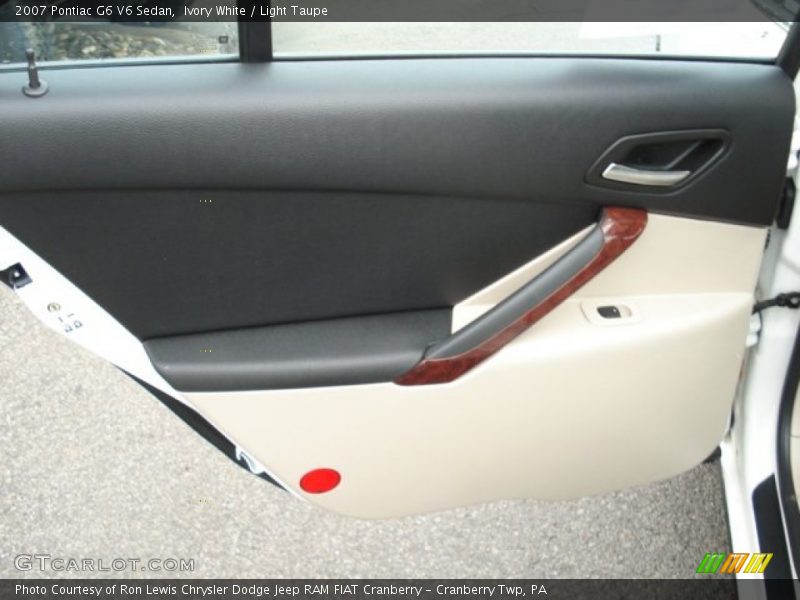 Ivory White / Light Taupe 2007 Pontiac G6 V6 Sedan