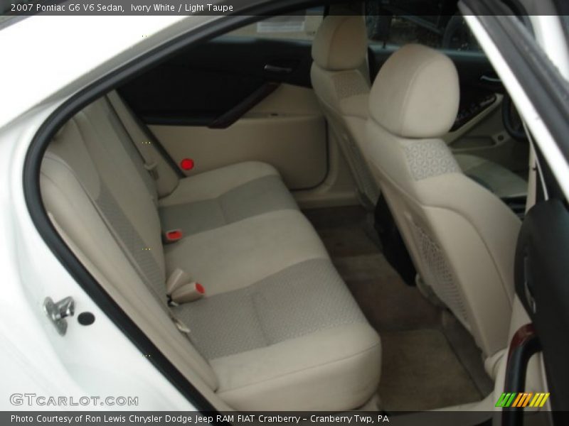 Ivory White / Light Taupe 2007 Pontiac G6 V6 Sedan