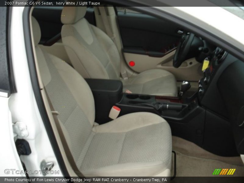 Ivory White / Light Taupe 2007 Pontiac G6 V6 Sedan