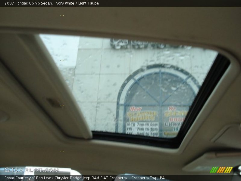 Ivory White / Light Taupe 2007 Pontiac G6 V6 Sedan
