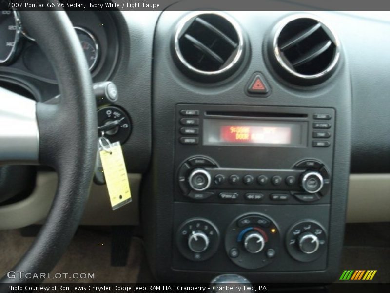Ivory White / Light Taupe 2007 Pontiac G6 V6 Sedan