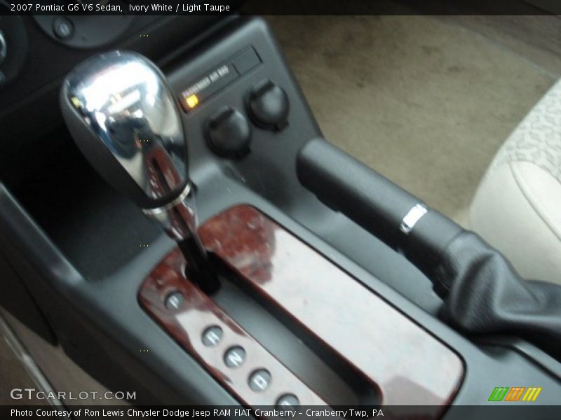 Ivory White / Light Taupe 2007 Pontiac G6 V6 Sedan
