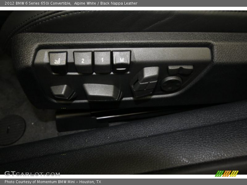 Controls of 2012 6 Series 650i Convertible