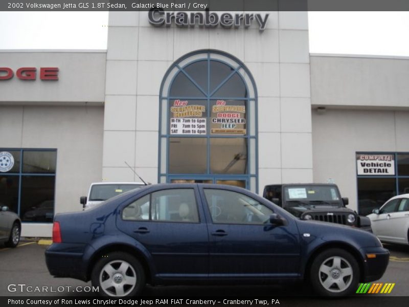 Galactic Blue Pearl / Grey 2002 Volkswagen Jetta GLS 1.8T Sedan