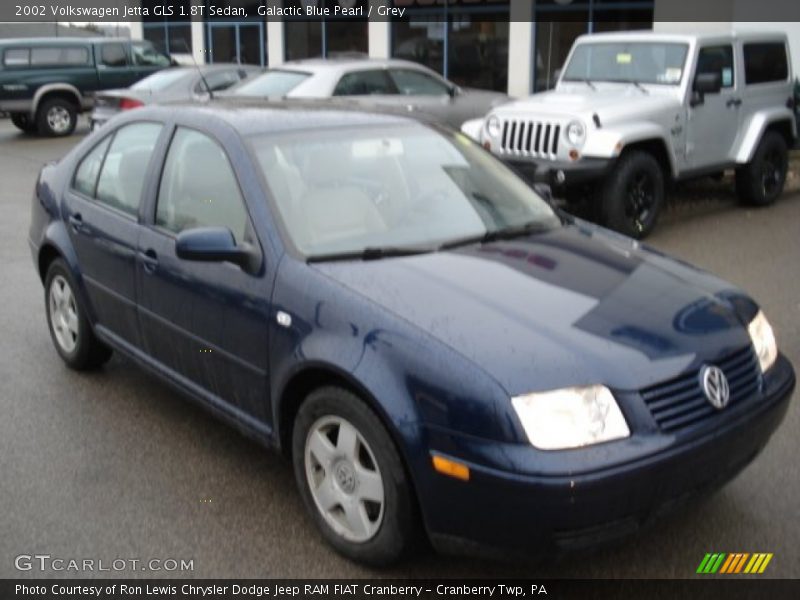 Galactic Blue Pearl / Grey 2002 Volkswagen Jetta GLS 1.8T Sedan