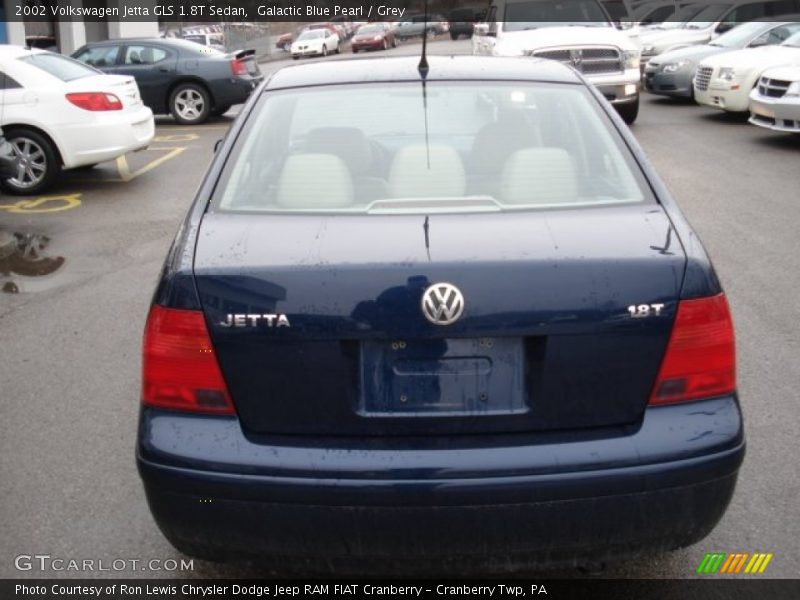 Galactic Blue Pearl / Grey 2002 Volkswagen Jetta GLS 1.8T Sedan
