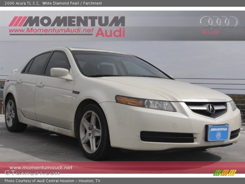 White Diamond Pearl / Parchment 2006 Acura TL 3.2