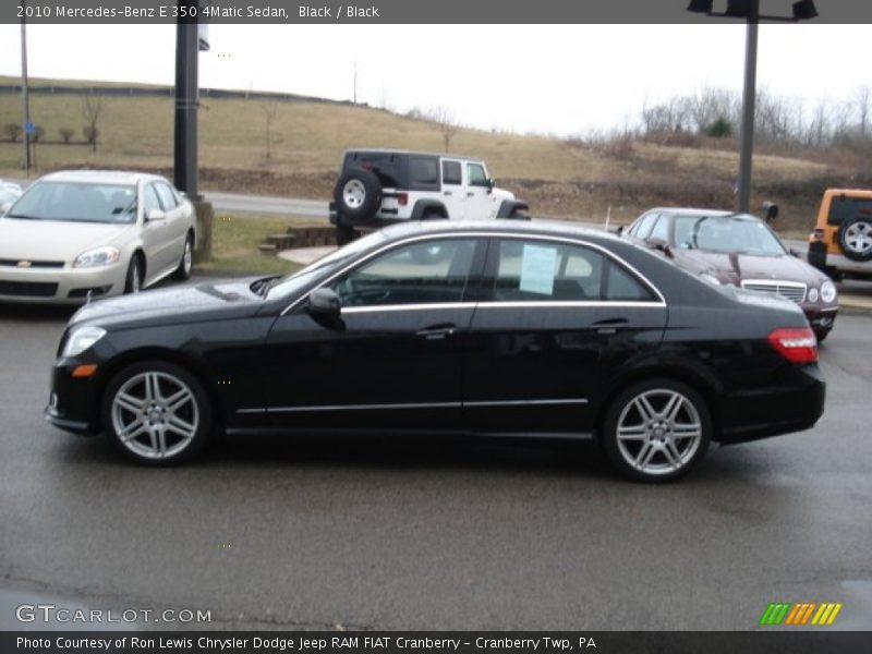 Black / Black 2010 Mercedes-Benz E 350 4Matic Sedan