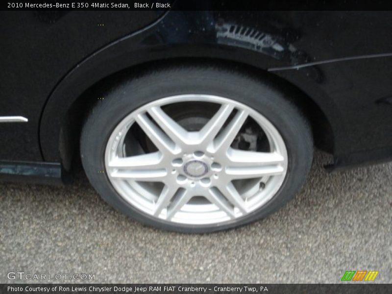 Black / Black 2010 Mercedes-Benz E 350 4Matic Sedan