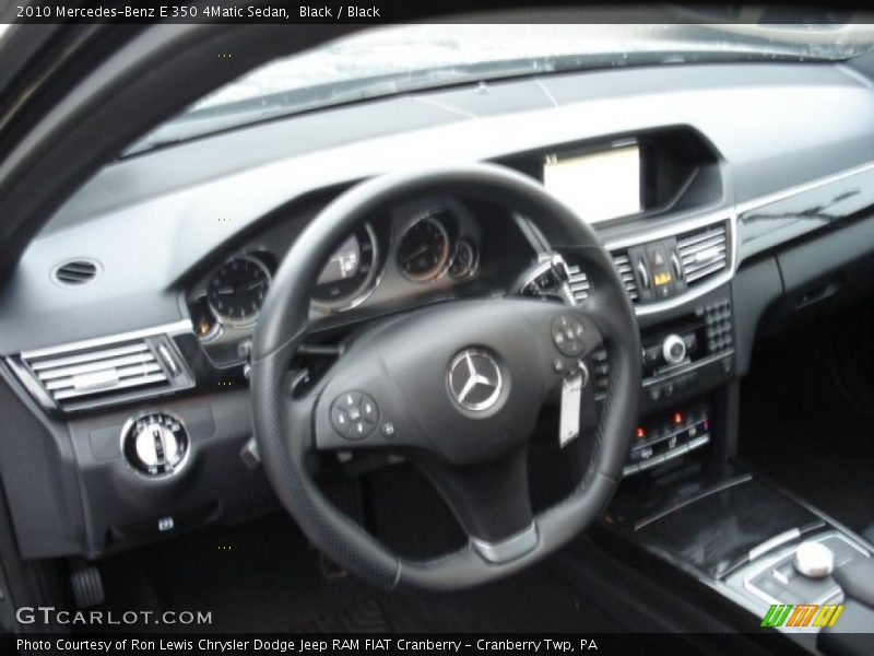 Black / Black 2010 Mercedes-Benz E 350 4Matic Sedan
