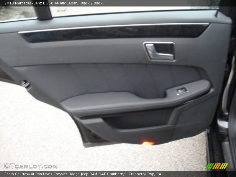 Black / Black 2010 Mercedes-Benz E 350 4Matic Sedan
